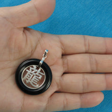Load image into Gallery viewer, Solid Sterling Silver 925 Dragon Black Onyx Ring Pendant