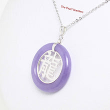 Load image into Gallery viewer, Solid Sterling Silver 925 Dragon Lavender Jade Ring Pendant