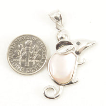 Load image into Gallery viewer, Sterling Silver Mouse Mother of Pearl Pendant