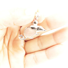 Load image into Gallery viewer, Sterling Silver Mouse Mother of Pearl Pendant