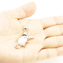 Load image into Gallery viewer, Sterling Silver Mouse Mother of Pearl Pendant