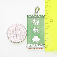 Load image into Gallery viewer, Three Stars of Luck Jade Pendant