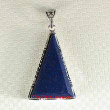 Load image into Gallery viewer, Triangle Lapis Lazuli Sterling Silver Pendant