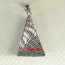 Load image into Gallery viewer, Triangle Lapis Lazuli Sterling Silver Pendant