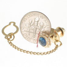 Load image into Gallery viewer, 2700021-14k-Yellow-Gold-Gorgeous-Cabochon-Cut-Natural-Blue-Sapphire-Tie-Pin