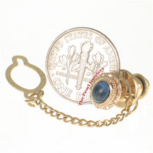 Load image into Gallery viewer, 2700022-14k-Yellow-Gold-Oval-Cut-Natural-Blue-Sapphire-Gorgeous-Tie-Pin