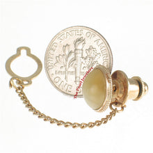 Load image into Gallery viewer, 2700033-Genuine-Oval-Cabochon-Cut-Tiger-eye-14k-Yellow-Gold-Gorgeous-Tie-Pin
