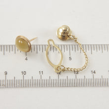Load image into Gallery viewer, 2700033-Genuine-Oval-Cabochon-Cut-Tiger-eye-14k-Yellow-Gold-Gorgeous-Tie-Pin