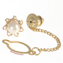 Load image into Gallery viewer, 2700040-14k-Yellow-Gold-White-Cream-Akoya-Cultured-Pearl-Tie-Pin