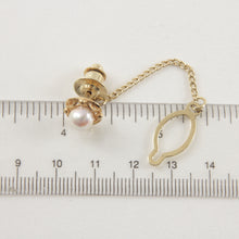 Load image into Gallery viewer, 2700041-14k-Yellow-Gold-White-Akoya-Cultured-Pearl-Tie-Pin