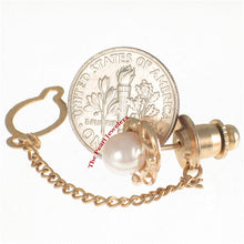 Load image into Gallery viewer, 2700041-14k-Yellow-Gold-White-Akoya-Cultured-Pearl-Tie-Pin