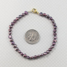 Load image into Gallery viewer, Purple Baby Baroque Freshwater Pearl Bracelet