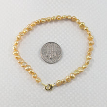 Load image into Gallery viewer, Golden Baby Baroque Freshwater Pearl Bracelet