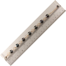 Load image into Gallery viewer, Tahitian Black Pearl Fancy Bracelet in 14K Gold Filled