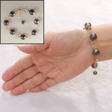 Load image into Gallery viewer, Tahitian Black Pearl Fancy Bracelet in 14K Gold Filled