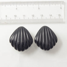 Load image into Gallery viewer, 14K Yellow Gold-Filled Black Onyx Clip-On Earrings (Non-Pierced)