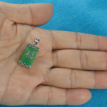 Load image into Gallery viewer, “Fu” Green Jade Oriental Pendant