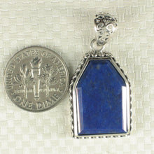 Load image into Gallery viewer, 9220105-Gemstone-Natural-Blue-Lapis-Lazuli-Solid-Sterling-Silver-Pendant