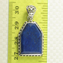 Load image into Gallery viewer, 9220105-Gemstone-Natural-Blue-Lapis-Lazuli-Solid-Sterling-Silver-Pendant