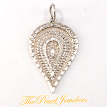 Load image into Gallery viewer, 9230212-Women’s-Sterling-Silver-Pear-Shape-Diamond-Cut-Pendant
