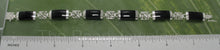 Load image into Gallery viewer, Black Onyx Bracelet with Silver Partitions β 925 Sterling Silver