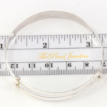 Load image into Gallery viewer, Adjustable “Bless” Bangle – 925 Sterling Silver
