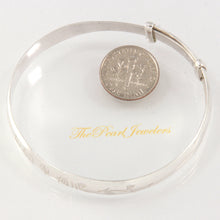 Load image into Gallery viewer, Adjustable “Bless” Bangle – 925 Sterling Silver