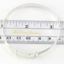 Load image into Gallery viewer, Adjustable “Bless” Bangle – 925 Sterling Silver