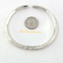 Load image into Gallery viewer, Diamond Cut Open Bangle Bracelet β 925 Sterling Silver