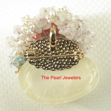 Load image into Gallery viewer, 9700000-Fine-Handcrafted-Amazing-Gemstone-Flower-Brooch-Pin-Pendant