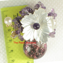 Load image into Gallery viewer, 9700011-Handcrafted-Elegant-Beautiful-Gemstone-Flower-Brooch-Pin-Pendant