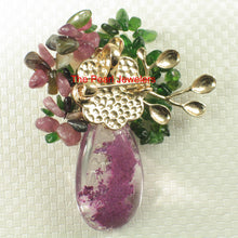 Load image into Gallery viewer, 9700012-Handcrafted-Elegant-Beautiful-Quartz-Crystal-Flower-Brooch-Pendant