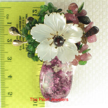 Load image into Gallery viewer, 9700012-Handcrafted-Elegant-Beautiful-Quartz-Crystal-Flower-Brooch-Pendant