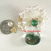 Load image into Gallery viewer, 9700013-Handcrafted-Elegant-Beautiful-Quartz-Crystal-Flower-Brooch-Pendant