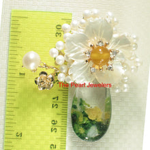 Load image into Gallery viewer, 9700014-Handcrafted-Elegant-Beautiful-Quartz-Crystal-Flower-Brooch-Pendant