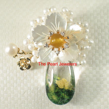 Load image into Gallery viewer, 9700014-Handcrafted-Elegant-Beautiful-Quartz-Crystal-Flower-Brooch-Pendant