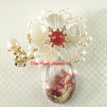 Load image into Gallery viewer, 9700017-Handcrafted-Elegant-Beautiful-Quartz-Crystal-Flower-Brooch-Pendant