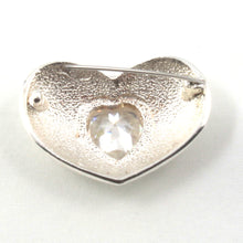 Load image into Gallery viewer, 9700090-Handcrafted-Elegant-Fine-Cubic-Zirconia-Heart-Larger-Brooch