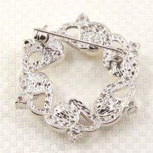 Load image into Gallery viewer, 9700102-Handcrafted-White-Pearl -Circle-Design-Brooch-Pin