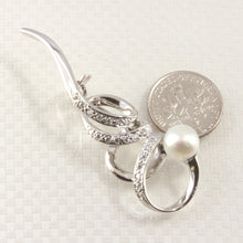 Load image into Gallery viewer, 9700106-Handcrafted-White-Pearl-Unique-Design-Brooch-Pin