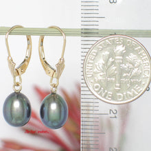 Load image into Gallery viewer, Teardrop Freshwater Pearl Leverback Earrings – 14k Yellow Gold