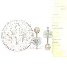Load image into Gallery viewer, AAA 3.5 mm High Luster Pink Cultured Pearl Stud Earrings