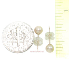 Load image into Gallery viewer, 14K Yellow Gold 4.5-5mm Peach Cultured Pearl Stud Earrings