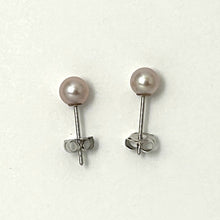 Load image into Gallery viewer, 1000269-14k-Gold-Luster-Lavender-Cultured-Pearl-Stud-Earrings