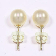 Load image into Gallery viewer, AAA 7–7.5 mm High Luster Peach Cultured Pearl Stud Earrings