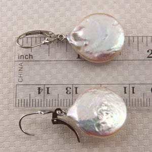 1000915F-14k-Gold-Leverback-Genuine-White-Coin-Pearl-Earrings