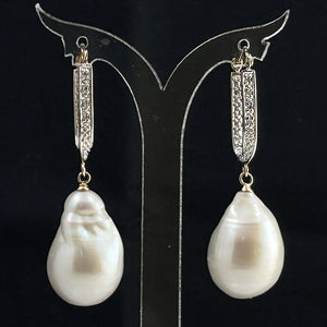 1001140-14k-Yellow-Gold-Diamond-Large-Charming-Baroque-Pearl-Earrings