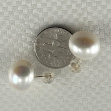 Load image into Gallery viewer, 1001240B-White-Freshwater-Pearl-Earrings-12-13mm