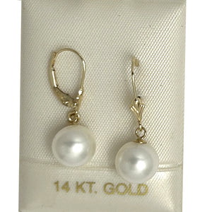 1003020-14k-Yellow-Gold-Leverback-Genuine-White-Cultured-Pearl-Dangle-Earrings