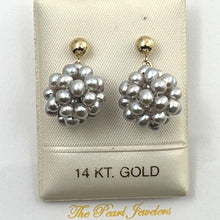 Load image into Gallery viewer, 1003914 FRESHWATER CULTURED PEARL DANGLE EARRINGS 14K YELLOW GOLD